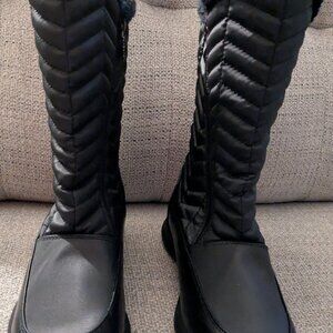 Totes Women's Jodi Black Warm Waterproof Winter Snow Rain Boots Size 8 Wide